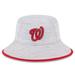 Men's New Era Gray Washington Nationals Game Bucket Hat