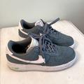 Nike Shoes | Nike Air Force 1 Low 07 Recycled Canvas Ozone Blue Shoes | Color: Blue/Green | Size: 9