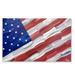 United States of America Unsigned 30" x 48" Stretched Original Canvas Flag Art - Hand Painted by Artist Charlie Turano III Limited Edition 1