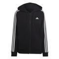 Adidas Sportswear Essentials 3-Streifen French Terry Regular Kapuzenjacke Damen black, Gr. XS, Baumwolle, Jacke