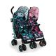 Cosatto Supa Dupa Double Stroller – Pushchair from Birth 0-25kg, Lightweight, Compact Fold, with Footmuffs, Cup Holder & Raincovers (Fairytale)