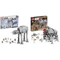 LEGO 75288 Star Wars at-at, Walker Spielzeug, Set zum 40. Jubiläum für Kinder und Erwachsene & 75337 Star Wars at-TE Walker, Bewegliches Spielzeugmodell, Set mit Minifiguren inkl. 3 Klonsoldaten