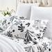 Pine Cone Hill Henri 400 Thread Count Floral Sheet Set 100% cotton in Black/Gray/White | Twin | Wayfair PC4208-T