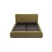 ARTLESS Upholstered Platform Bed Plastic in Brown | Queen | Wayfair A-UP-Q-6-S