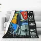 Couverture vegan en velours pour literie couvertures portables couette de voiture robot UFO