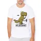 T-shirt Homme Geeker humoristique déconnexion Internet t-rex dinosaure Geek t-shirt Homme t-shirt