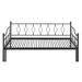Red Barrel Studio® Javyion Twin Metal Daybed w/ Trundle Metal in Black | 36.8 H x 42.9 W x 78.7 D in | Wayfair DFF74297D949406292A3B58D361B1E07