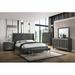 House of Hampton® Erryn Gray Upholstered Panel Bedroom Set Special Queen 3 Piece: Bed, 2 Nightstands Upholstered, in Brown/Gray | Wayfair