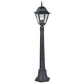 Lampadaire new york hauteur cm.110 aluminium moulé sous pression peint gris fonte vieillie 60w