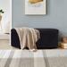 Storage Bench Teddy Fleece Upholstered Ottoman Indoor Entryway Bench for Living Room/Bedroom/End of Bed/Entryway/Bed Side