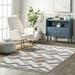 nuLOOM Kirsty Colorful Checkers Kids Tassel Area Rug 8 x 10 Beige