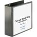 Business Source Deluxe Slant Ring View Binder 4 Binder Capacity 8 1/2 x11 Sheet Size 835 Sheet Capacity Slant D-Ring Fastener(s) Chipboard Black