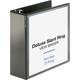 Business Source Deluxe Slant Ring View Binder 4 Binder Capacity 8 1/2 x11 Sheet Size 835 Sheet Capacity Slant D-Ring Fastener(s) Chipboard Black