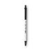 2Pc BIC Clic Stic Ballpoint Pen Retractable Medium 1 mm Black Ink White Barrel Dozen
