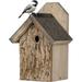 Uncle Dunkels Ultimate Wren and Chickadee Birdhouse; Rustic Handmade Small Bird Nesting Box
