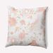 16 x 16 Simply Daisy Traditional Bird Floral Indoor/Outdoor Polyester Throw Pillow Blush Qty 1