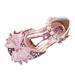 Fashion Spring And Summer Girls Sandals Dress Performance Dance Shoes Flat Bottom Light Mesh Bow Sequin Rhinestone Buckle Girls Jelly Sandals Size 11