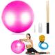 Cardio Drumming Equipment Set Fitness Balance Ball with Pump & 3.2oz Sticks Aerobic Exercise Ball for Workouts Stability Pilates Yoga Pregnancy Gymnastics
