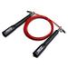 PRCTZ Essential 10 ft Cable Speed Rope Light Weight Handles Red