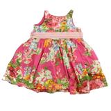 Pre-owned Ralph Lauren Girls Pink Floral Special Occasion Dress size: 6 Months