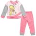 Disney Winnie the Pooh Infant Baby Girls Fleece Crossover Sweatshirt and Pants Set Infant to Toddler