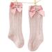 Peyakidsaa 1 Pair Kids Baby Girls Cotton Lace Stockings Toddlers Warm Bowknot Long Tube Socks 0-3 Years