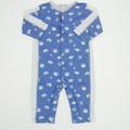 Pre-owned Kissy Kissy Boys Blue | Sports 1-piece Non-footed Pajamas size: 6-9 Months