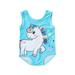 Toddler Little Girls Bathing Suit Sleeveless Cartoon Elephant Rainbow My Little Pony Print One Piece Swimsuit