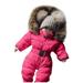 Thick Winter Boy Warm Romper Baby Girl Coat Hooded Jacket Jumpsuit Outfit Boys Outfits&Set Toddler Snow Pants 18-24 Months