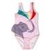 Toddler Little Girls Bathing Suit Sleeveless Cartoon Elephant Rainbow My Little Pony Print One Piece Swimsuit