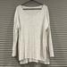 American Eagle Outfitters Sweaters | American Eagle Loose Fit Ribbed, Long Sleeve Top Off White Flecked, Medium | Color: Cream/White | Size: M