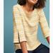Anthropologie Tops | Anthropologie Postmark Striped Flare Sleeve Top // Size Small | Color: Yellow | Size: S