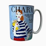 Kate Spade Dining | Kate Spade New York “Charm Make Headlines” Lenox Mug Coffee/Tea Cup Lenox 12 Oz | Color: Blue/White | Size: 12 Oz