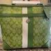 Coach Bags | Coach Tote | Color: Green | Size: Approximately 12 Inches Bottom, 10 Inches Tall