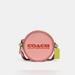 Coach Bags | Coach Kia Circle Crossbody In Colorblock | Color: Pink/Yellow | Size: Small