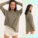 Free People Tops | Free People Arden Long Sleeve T-Shirt In Washed Army Size Small | Color: Green | Size: S