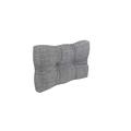 POKAR Euro Pallet Quilted Pillow - 1x Side Cushion 60 x 40cm, Garden Pillows, Pallet Garden Sofa Bench Furniture, Patio, Without Pallets, Grey