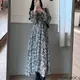 Vêtements Design coréen Chic pour femmes vêtements de base à lacets nœud papillon imprimé Floral