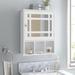 Lark Manor™ Alyxandrea Surface Mount Framed 1 of Doors Medicine Cabinet w/ 2 Adjustable Shelves Wood in White | 23.5 H x 19 W x 6.5 D in | Wayfair