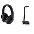 Razer Barracuda Pro - Kabelloses Gaming-Headset mit Hybrid ANC Schwarz & Base Station V2 Chroma - Headset-Ständer mit USB-Hub und RGB-Beleuchtung (USB-Hub mit 7.1 Surround Sound) Schwarz