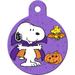 Snoopy Vampire Dog Tag Large Circle