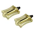 Double Square Twisted Butterfly Pedals 1/2 Gold. Bike pedals bicycle pedal for lowrider beach cruiser chopper