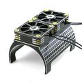 Alloy Motor Cooling Fan Brushless Motor Radiator for Traxxas X-Maxx 1/5 RC Car