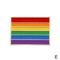Rainbow Pride Pin Badge LGBTQ Gay Enamel Lapel Metal Friendship Acrylic Brooch G4O7