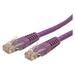 2PK Startech.Com 6ft Cat6 Ethernet Cable Purple Cat 6 Poe (C6PATCH6PL)
