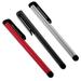 PREMIUM Stylus Compatible with Apple iPhone 12/12 PRO/12 PRO Max/12 Mini with Custom Capacitive Touch 3 Pack! (BLACK SILVER RED)