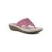 Wide Width Women's Cienna Sandals by Cliffs in Magneta Fabric (Size 11 W)