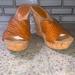 Jessica Simpson Shoes | Jessica Simpson Platform Wedge Sandals In Excellent New Condition | Color: Brown/Tan | Size: 8