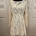 Free People Dresses | Free People Cream Lace Dress. | Color: Cream | Size: S