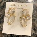 Kate Spade Jewelry | Kate Spade Crystal Clear Cluster Stud Earrings | Color: Gold | Size: Os